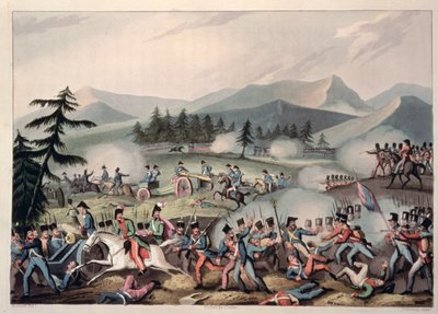 巴罗萨之战，1811年3月5日，由I. Clarke蚀刻，1811年由M. Dubourg绘制（aquatint） 作者 威廉·希思