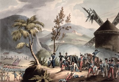 角色之战，1808年8月17日，由Thomas Sutherland（bc1785）（aquatint）雕刻 作者 威廉·希思