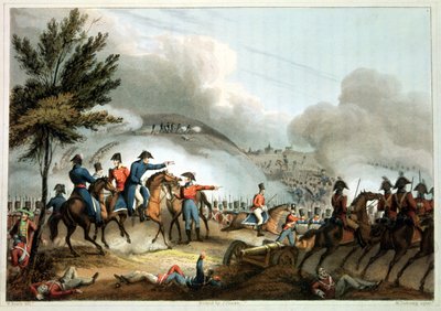 萨尔曼卡之战，1812年7月22日，由J. Clarke蚀刻，由M. Dubourg（aquatint）着色 作者 William Heath