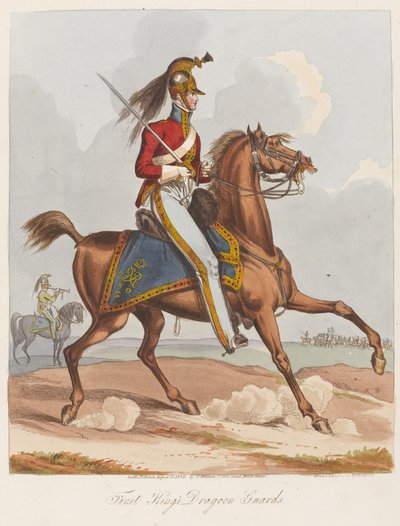 First Kings Dragoon Guards，1820（彩色aquatint） 作者 威廉·希思