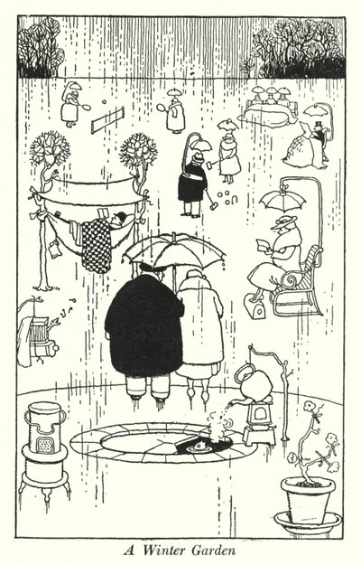 A Winter Garden (litho) 作者 威廉·希思·罗宾逊