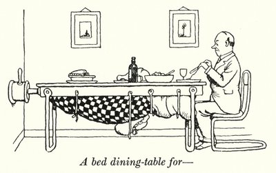 A bed dining-table for (litho) 作者 威廉·希思·罗宾逊