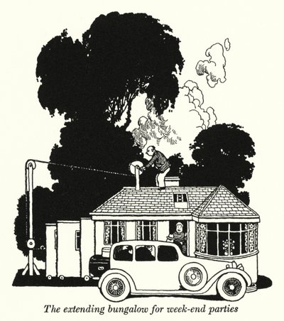 A extending bungalow for week-end parties (litho) 作者 威廉·希思·罗宾逊