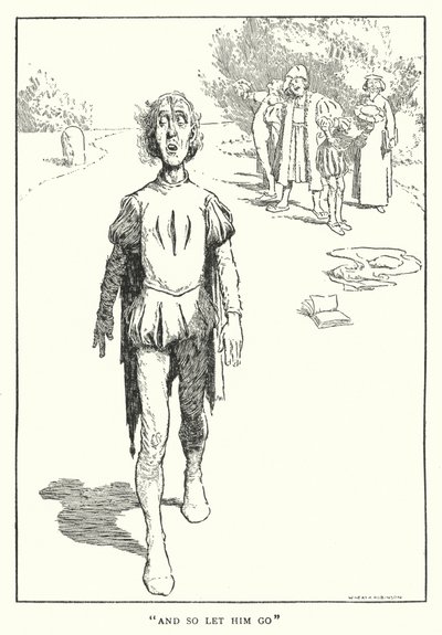 “所以让他走吧”（石版画） 作者 威廉·希思·罗宾逊