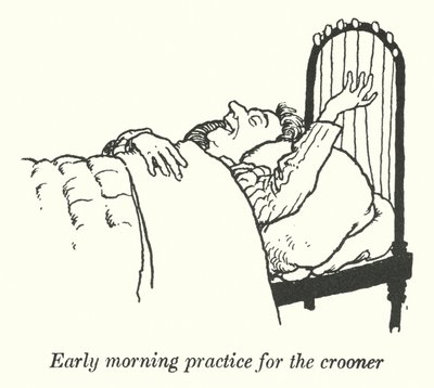 Early morning practice for the crooner (litho) 作者 威廉·希思·罗宾逊
