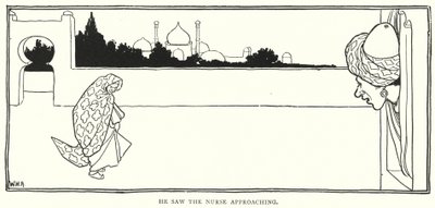 He saw the nurse approaching (engraving) 作者 威廉·希思·罗宾逊