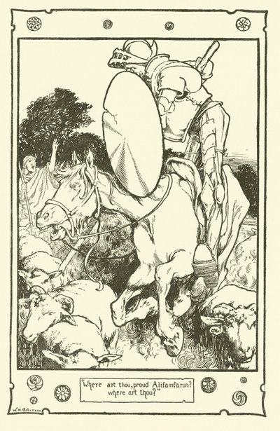 堂吉诃德》插图（石版画 作者 威廉·希思·罗宾逊