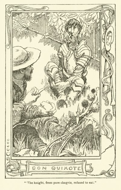 堂吉诃德》插图（石版画 作者 威廉·希思·罗宾逊
