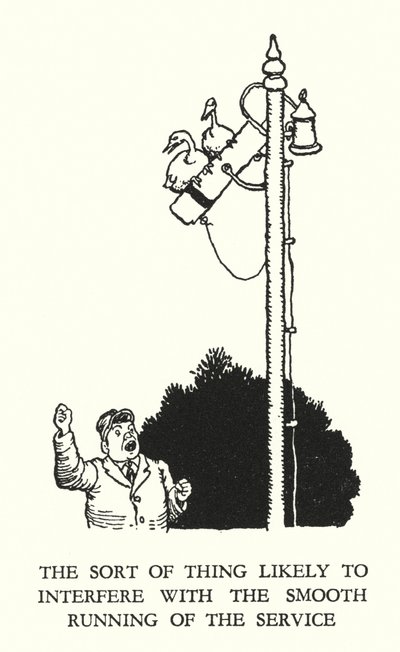 W Heath Robinson 的铁路 Ribaldry 插图（石版画） 作者 威廉·希思·罗宾逊