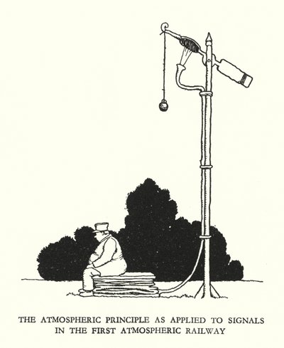W Heath Robinson 的铁路 Ribaldry 插图（石版画） 作者 威廉·希思·罗宾逊