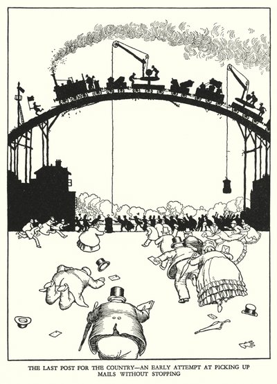 W Heath Robinson 为铁路 Ribaldry 绘制的插图（石版画） 作者 威廉·希思·罗宾逊