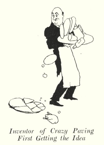 疯狂铺路的发明者先得到想法（石版画） 作者 威廉·希思·罗宾逊