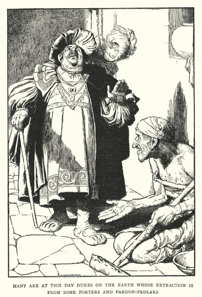 Many are at this day Dukes on the earth whose extraction is from some porters and pardon-pedlars (litho) 作者 威廉·希思·罗宾逊