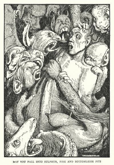 愿你落入硫磺火无底坑（石版画） 作者 威廉·希思·罗宾逊