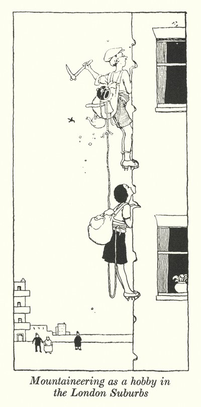 在伦敦郊区把登山作为一种爱好（石膏）。 作者 威廉·希思·罗宾逊
