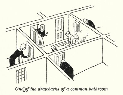 One of the drawbacks of a common bathroom (litho) 作者 威廉·希思·罗宾逊