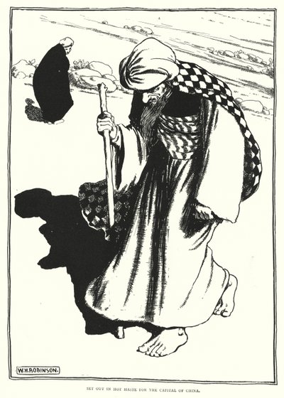 Set out in hot haste for the capital of China (engraving) 作者 威廉·希思·罗宾逊