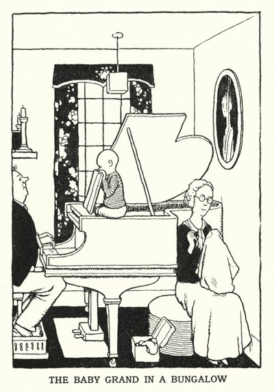 The Baby Grand in a Bungalow (litho) 作者 威廉·希思·罗宾逊