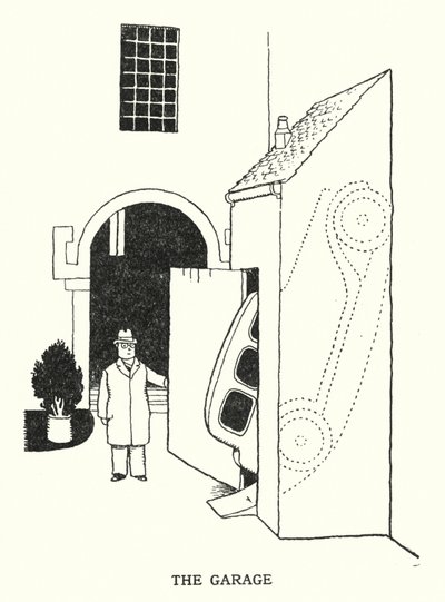 The Garage (litho) 作者 威廉·希思·罗宾逊