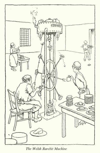 The Welsh Rarebit Machine (litho) 作者 威廉·希思·罗宾逊