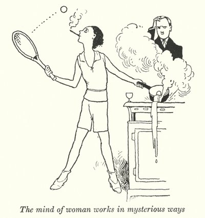 女人的心思是神秘的(Litho)。 作者 威廉·希思·罗宾逊