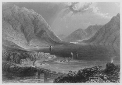 Leenane, Connemara（雕刻）。 作者 威廉·亨利（后）巴特利特
