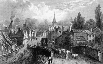 Chive Ongar，Essex，由Henry Adlard雕刻，1832年 作者 威廉·亨利·巴特利特