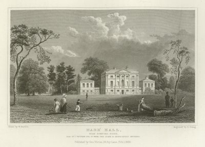Hare Hall，靠近Romford，Essex，西部J座，Esquire 作者 威廉·亨利·巴特利特