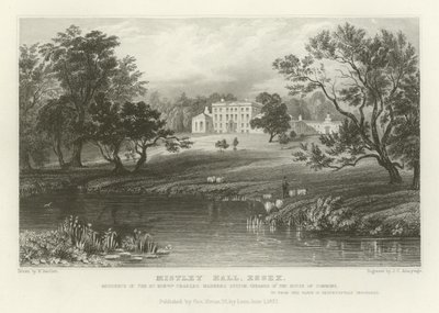 艾塞克斯的Mistley Hall，下议院议长Charles Manners Sutton阁下 作者 威廉·亨利·巴特利特