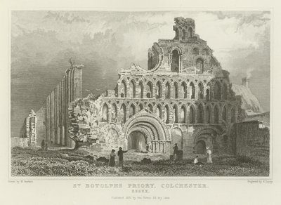 St Botolph&39;s Priory，科尔切斯特，埃塞克斯 作者 威廉·亨利·巴特利特