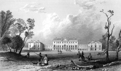 埃森克斯的Thorndon Hall，由Henry Adland雕刻，1832年 作者 威廉·亨利·巴特利特