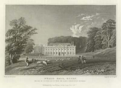 埃塞克斯的Weald Hall，CT塔的座位，Esquire 作者 威廉·亨利·巴特利特