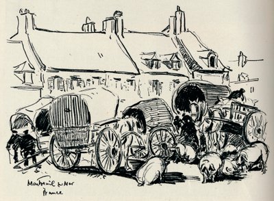 法国Montreuil-Sur-Mer，约建于1907年。 作者 威廉·亨利·查尔顿