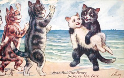 幽默猫明信片（彩色石版印刷） 作者 威廉·亨利·埃拉姆