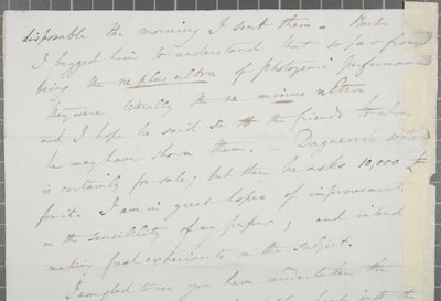 1839年威廉亨利福克斯塔尔博特签署的信给詹姆斯大卫福布斯 作者 威廉·亨利·福克斯·塔尔伯特
