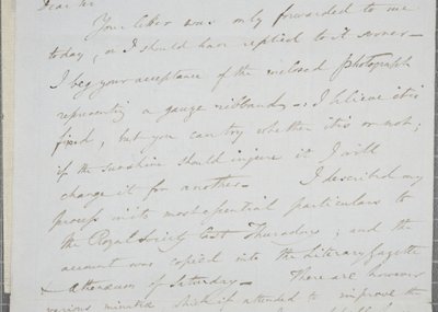 1839年威廉亨利福克斯塔尔博特签署的信给詹姆斯大卫福布斯 作者 William Henry Fox Talbot