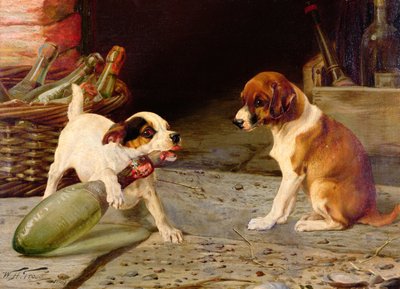解开瓶子，1887年（其中一对） 作者 William Henry Hamilton Trood