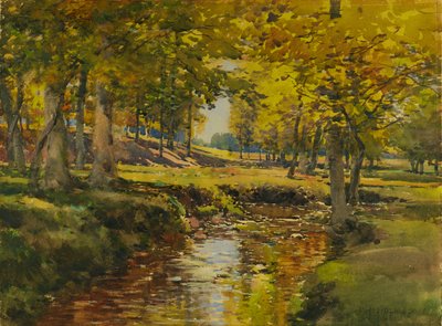 草地边缘的秋天，未注明。 作者 威廉·亨利·福尔摩斯