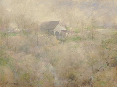 我的老磨坊，霍姆斯克罗夫特，靠近罗克维尔 作者 威廉·亨利·福尔摩斯