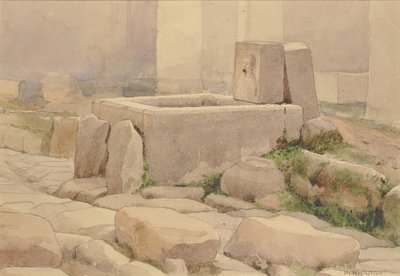 庞贝喷泉和马槽，1880年。 作者 威廉·亨利·福尔摩斯