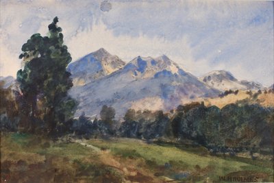 怀俄明州脚山，1921年。 作者 威廉·亨利·福尔摩斯