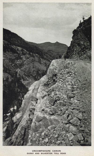 Ma Canyons aku Colorado: Uncompahgre Canon, Ouray ndi Silverton Toll Road (b / w chithunzi) 作者 威廉·亨利·杰克逊