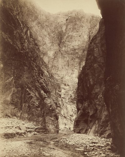 钻石河峡谷，1885 年（照片） 作者 威廉·亨利·杰克逊