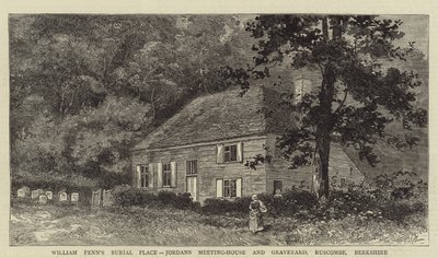 William Penn的Burial Place，Jordans Meeting-House和Graveyard，Ruscombe，Berkshire 作者 威廉·亨利·詹姆斯船