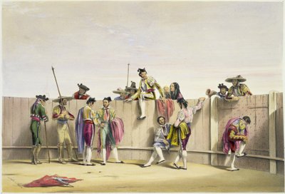托雷罗斯在公牛队之间重新定位，1865年 作者 威廉·亨利·莱克·普莱斯