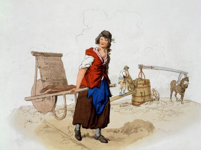 Brick Maker，来自“英国服饰”，由William Miller出版，1805年 作者 威廉·亨利·佩恩