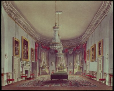 餐厅，Frogmore来自Pyne的&39;Royal Residences&39;，1818年 作者 威廉·亨利·佩恩