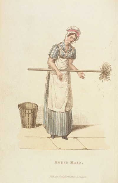 来自&39;微型世界&39;的女仆，1827年（印刷品） 作者 威廉·亨利·佩恩