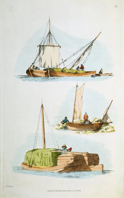 传统的诺福克船，1814年 作者 威廉·亨利·佩恩