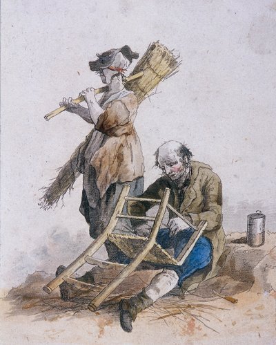 两位修椅子的人，省级人物，1804年 作者 威廉·亨利·佩恩